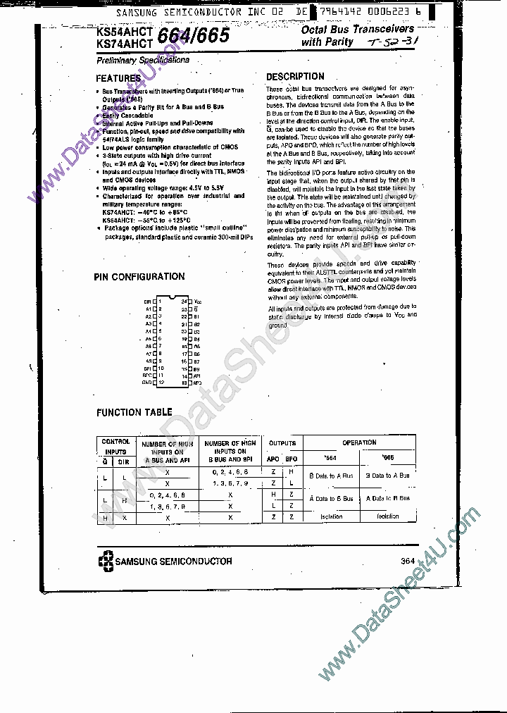 KS74AHCT664_7855451.PDF Datasheet