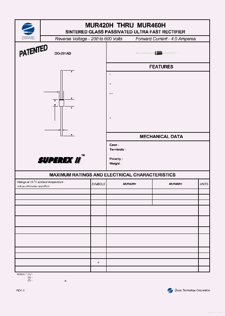 MUR460H_7855701.PDF Datasheet
