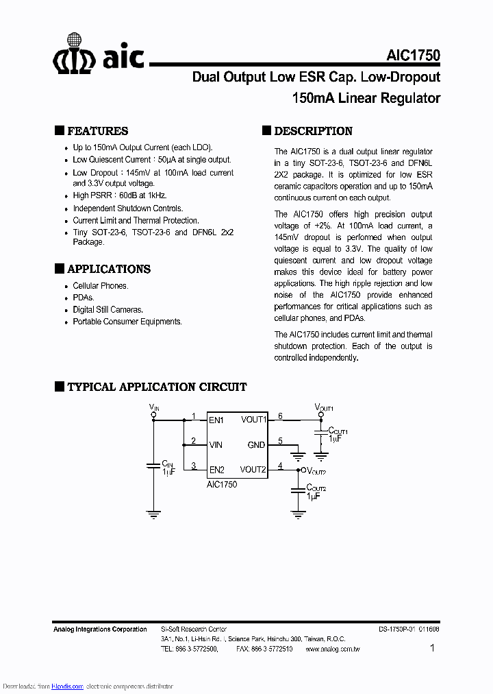 AIC1750_7856083.PDF Datasheet