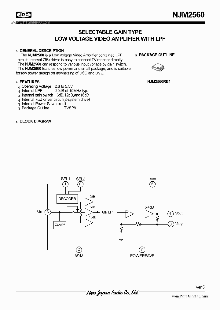 NJM2560_7855982.PDF Datasheet