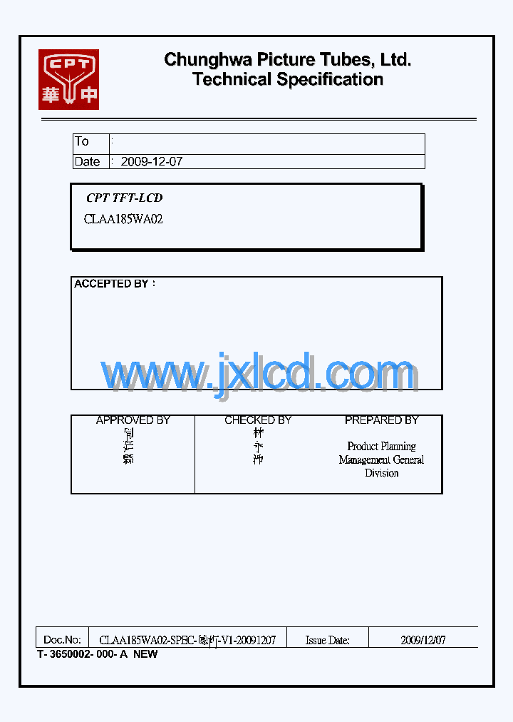 CLAA185WA02_7858328.PDF Datasheet