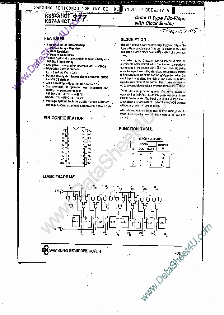 KS74AHCT377_7858337.PDF Datasheet