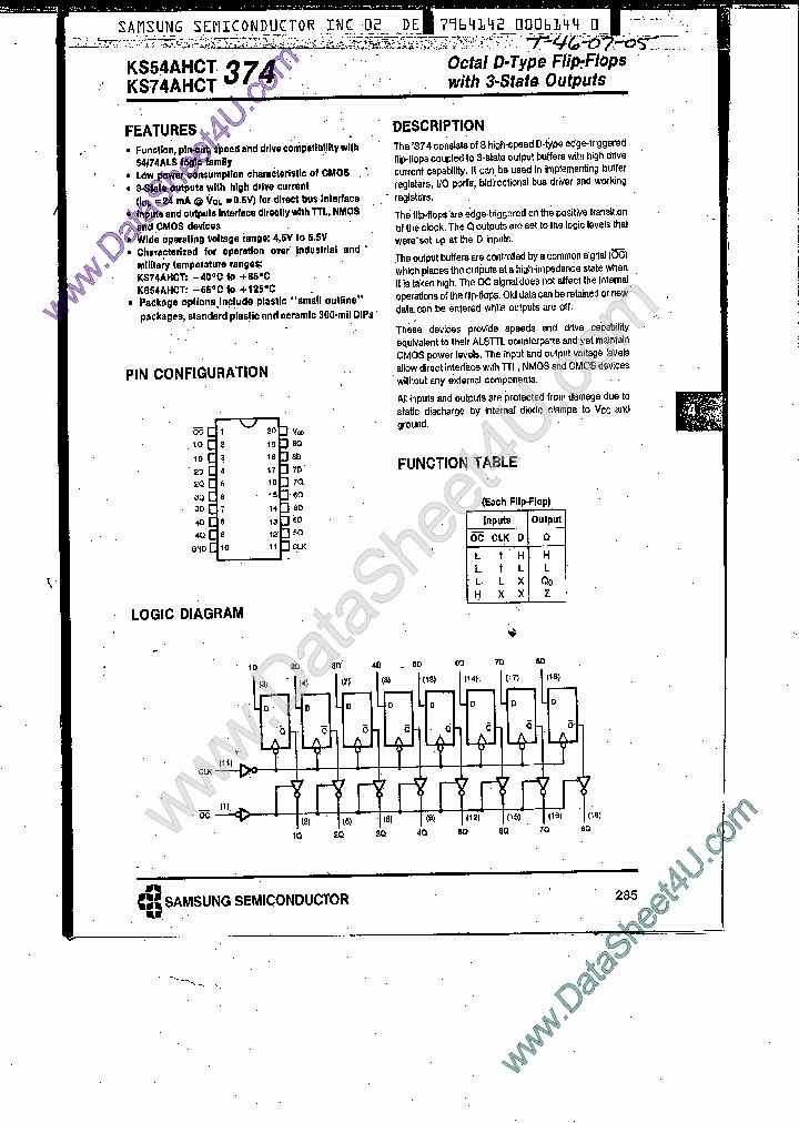 KS74AHCT374_7858338.PDF Datasheet