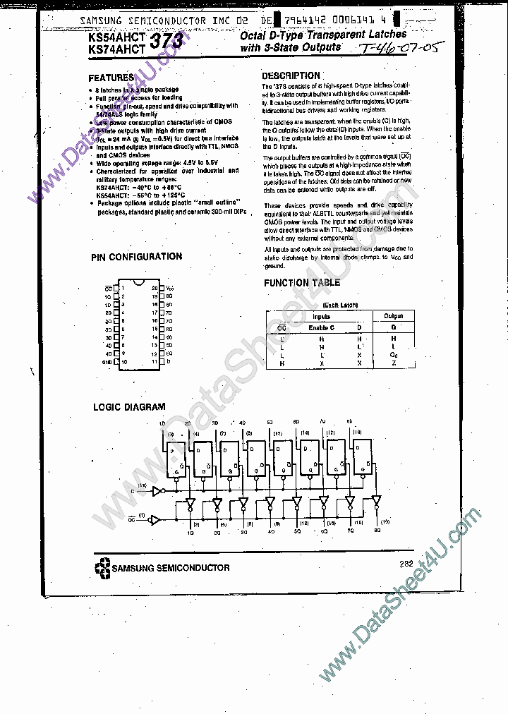 KS74AHCT373_7858339.PDF Datasheet