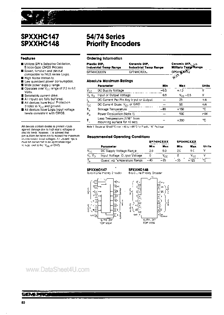 SP74HC148_7858005.PDF Datasheet