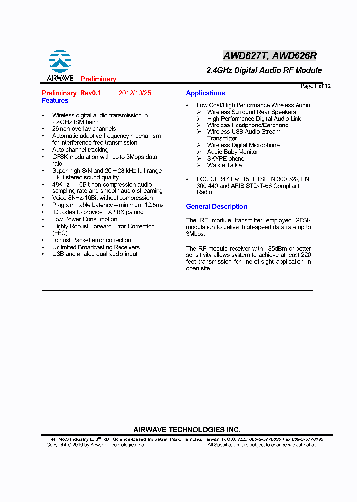 AWD626R_7858825.PDF Datasheet