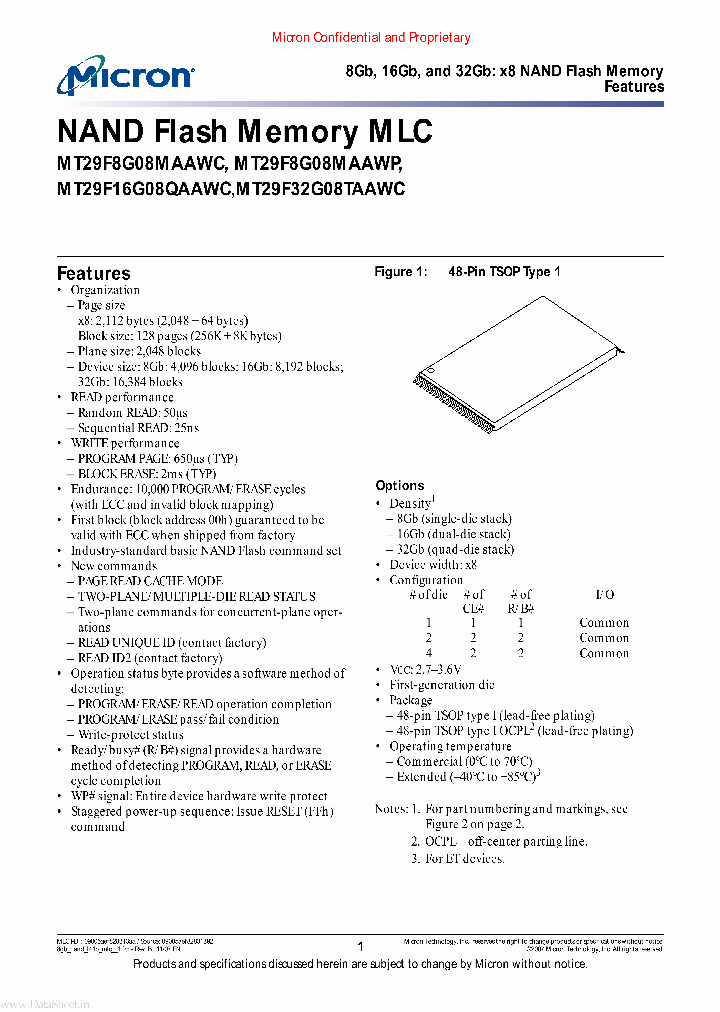 MT29F8G08MAAWC_7859905.PDF Datasheet