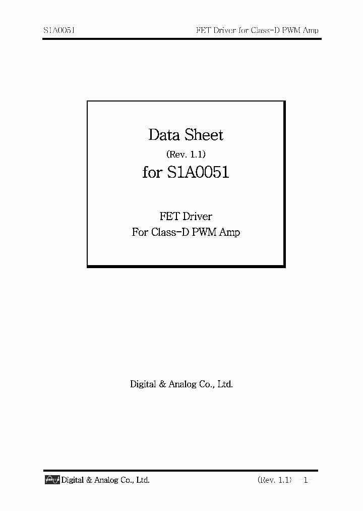 S1A0051_7860837.PDF Datasheet