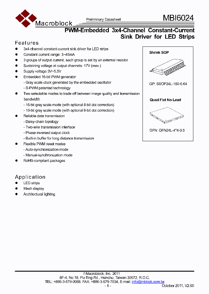 MBI6024_7860603.PDF Datasheet