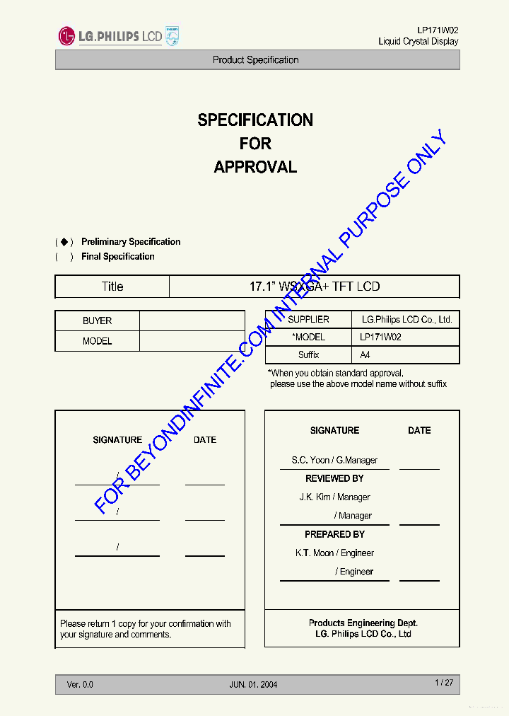 LP171W02-A4_7861623.PDF Datasheet