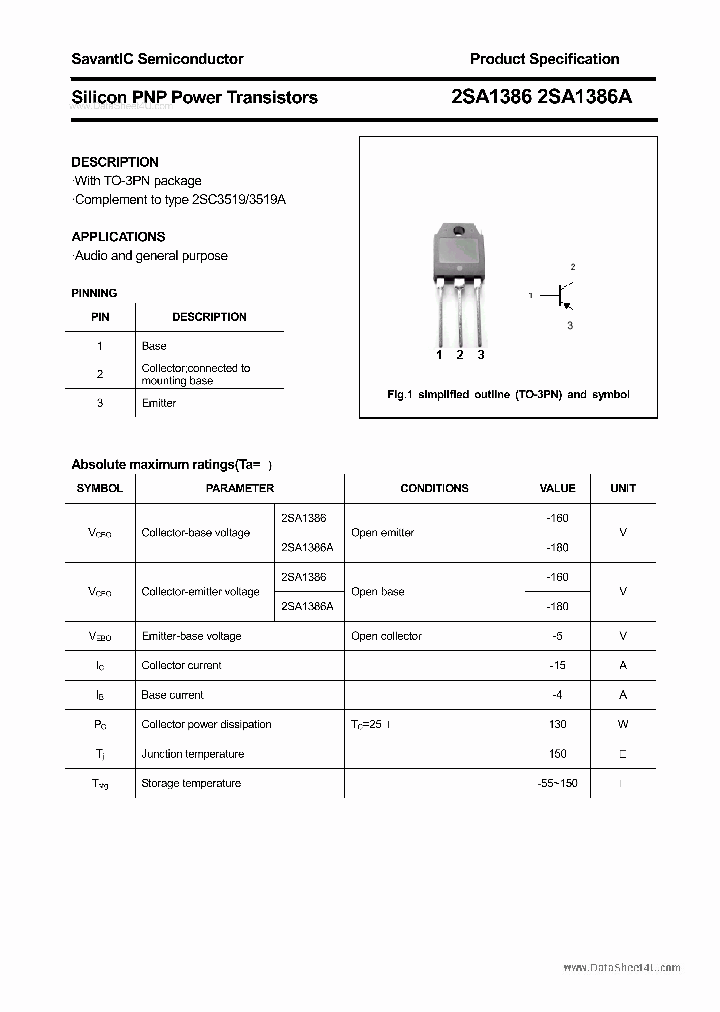 2SA1386_7861916.PDF Datasheet