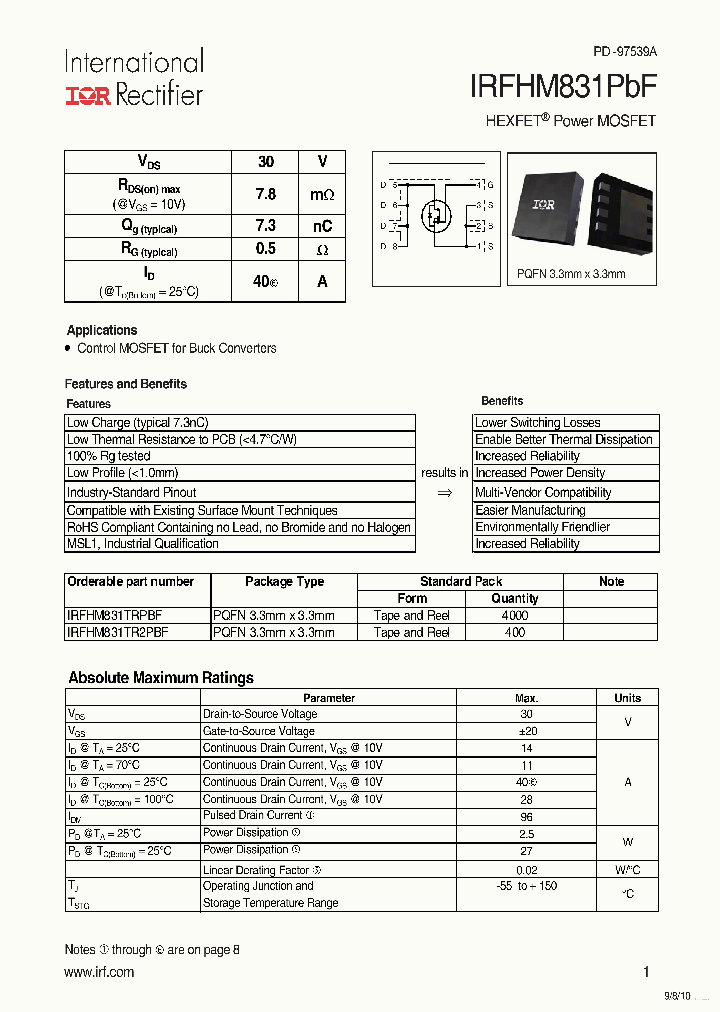 IRFHM831PBF_7861953.PDF Datasheet