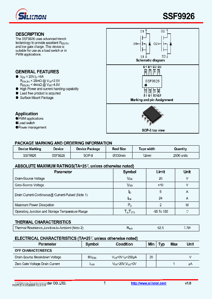SSF9926_7866228.PDF Datasheet