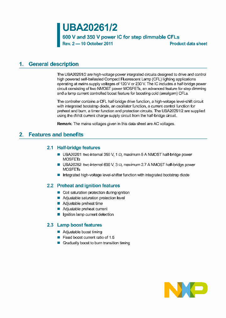 UBA20261_7870711.PDF Datasheet
