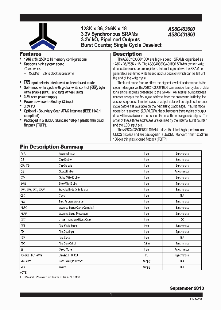 AS8C401800_7870947.PDF Datasheet