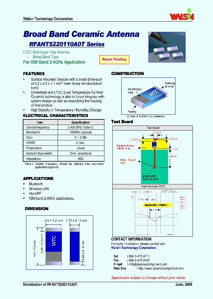 ANT5220110A0T_7871142.PDF Datasheet