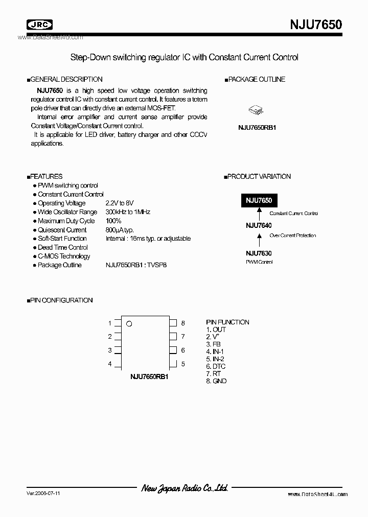 NJU7650_7868405.PDF Datasheet