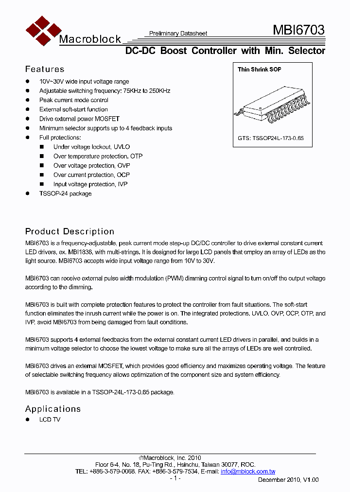 MBI6703_7867968.PDF Datasheet