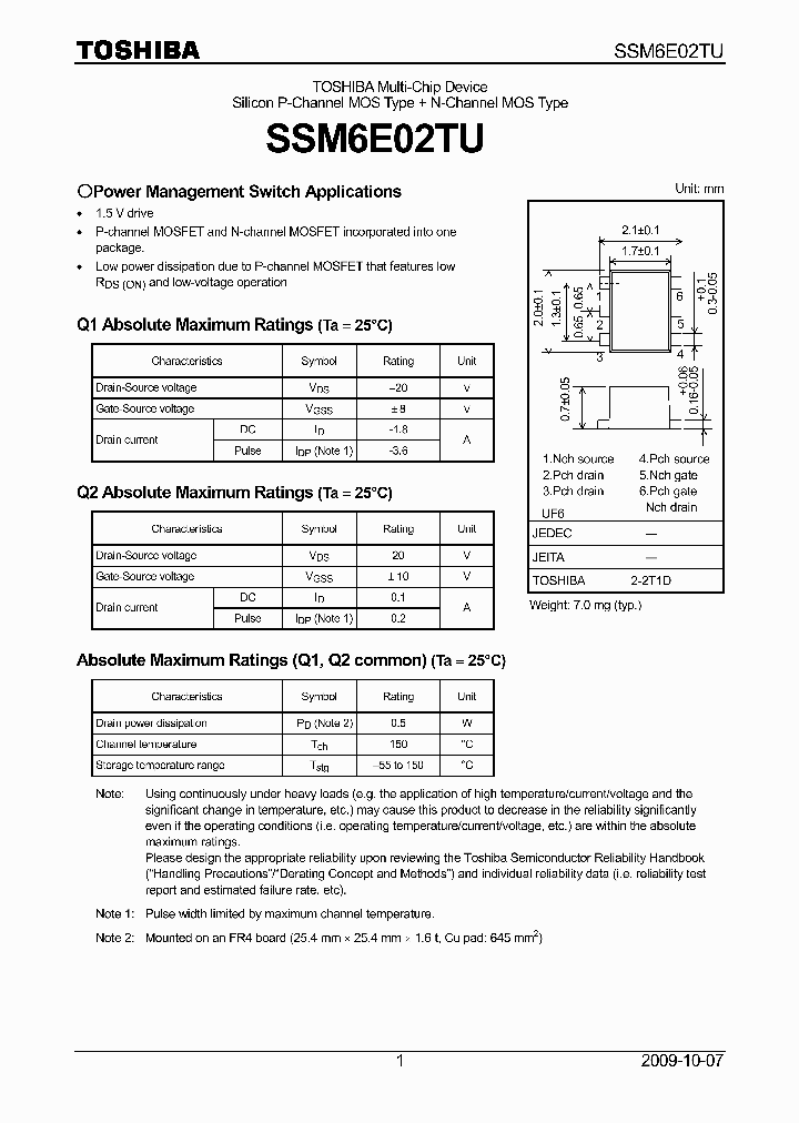 SSM6E02TU_7867441.PDF Datasheet