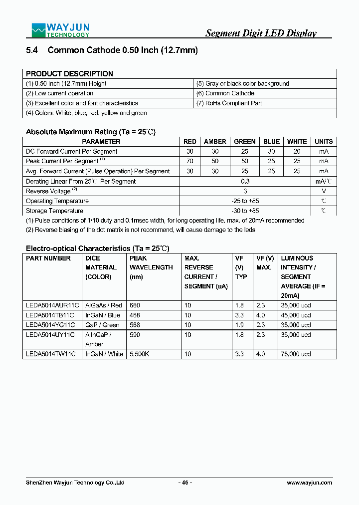 LEDA5014AUR11C_7872757.PDF Datasheet