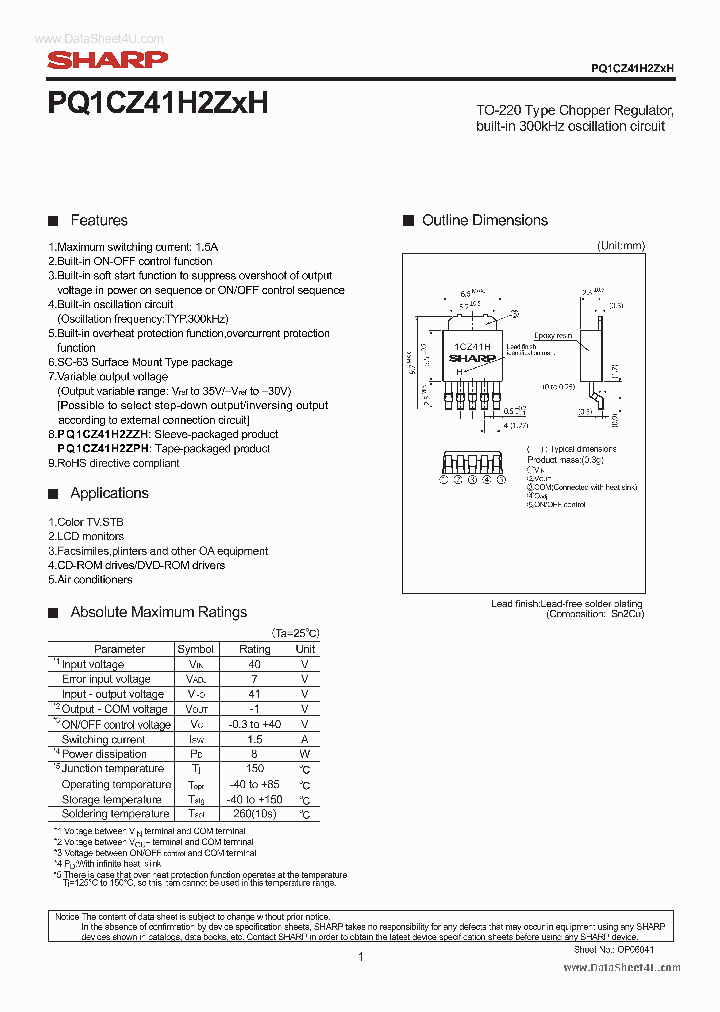 PQ1CZ41H2ZZH_7872864.PDF Datasheet