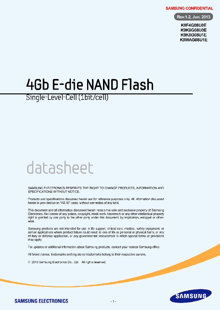 K9K8G08U1E_7874607.PDF Datasheet