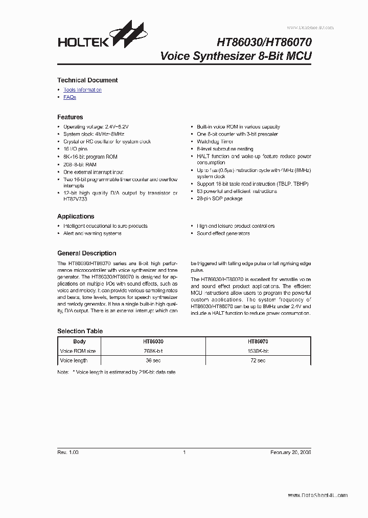 HT86030_7875796.PDF Datasheet