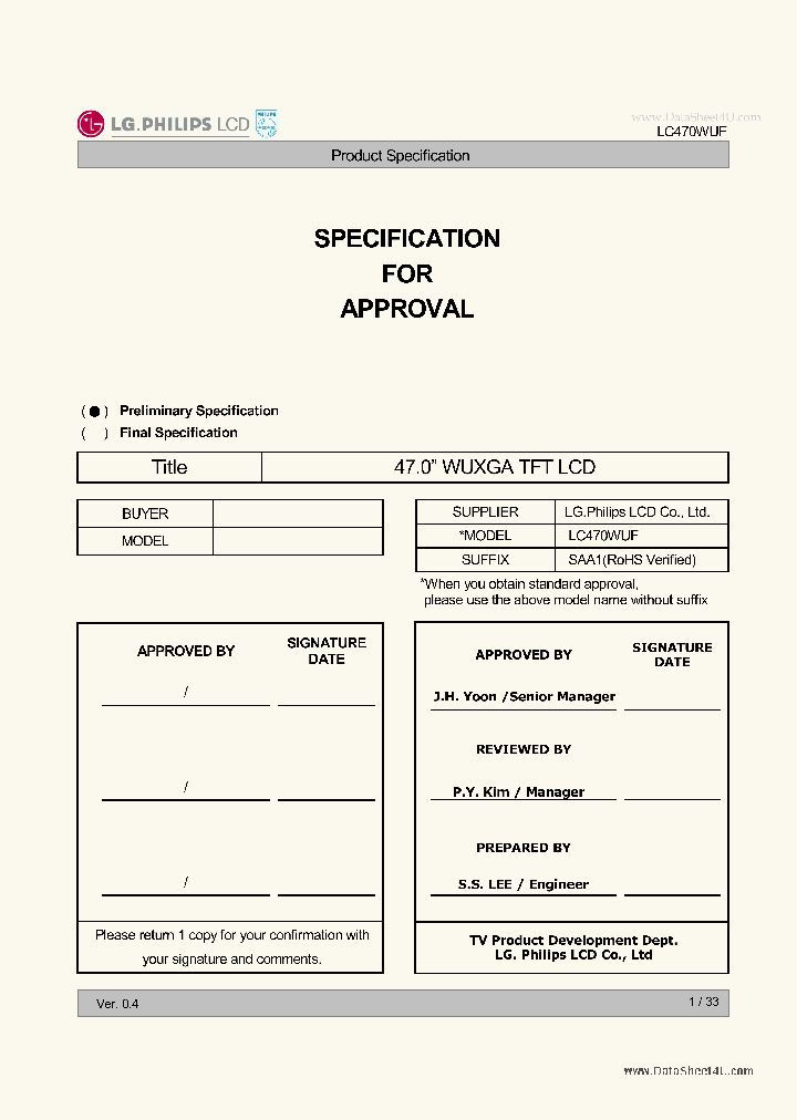 LC470WUF-SAA1_7874461.PDF Datasheet