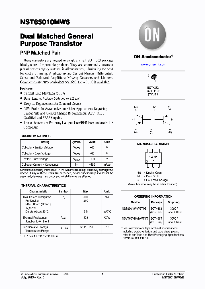 NST65010MW6T1G_8258701.PDF Datasheet