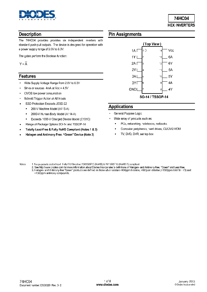74HC04_8259735.PDF Datasheet