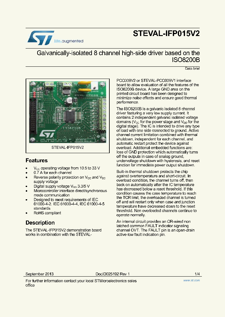 STEVAL-IFP015V2_8271402.PDF Datasheet