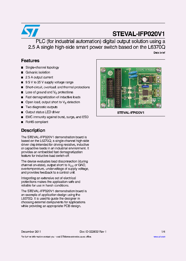 STEVAL-IFP020V1_8271405.PDF Datasheet