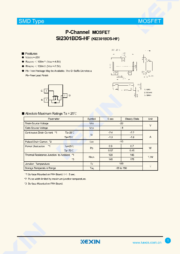SI2301BDS-HF-3_8276838.PDF Datasheet