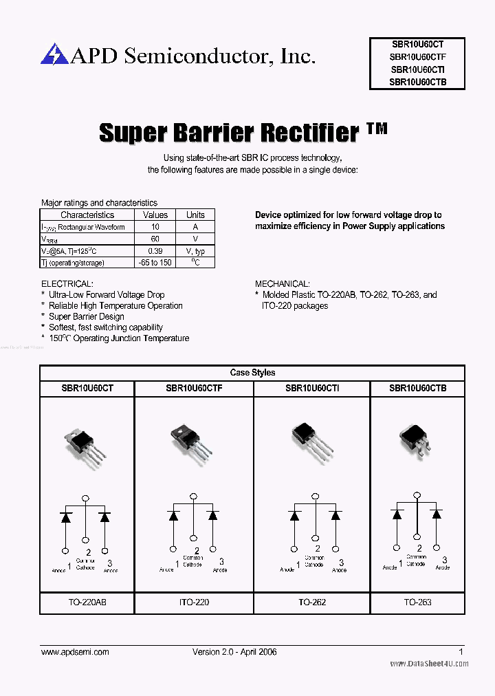 SBR10U60CTI_7878554.PDF Datasheet