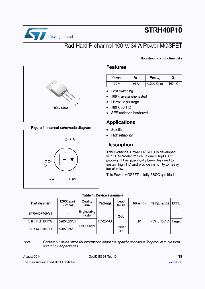 STRH40P10HY1_8280426.PDF Datasheet