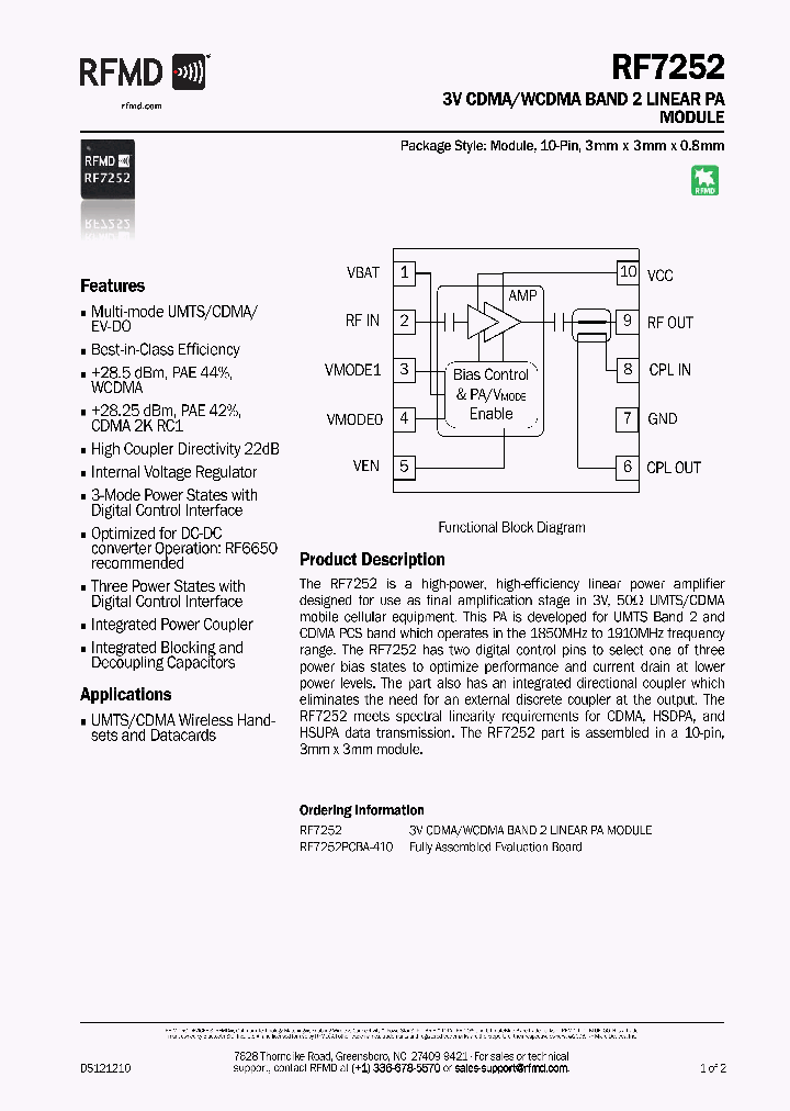RF7252_8280500.PDF Datasheet
