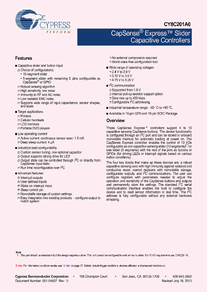 CY8C201A0-LDX2I_8280535.PDF Datasheet