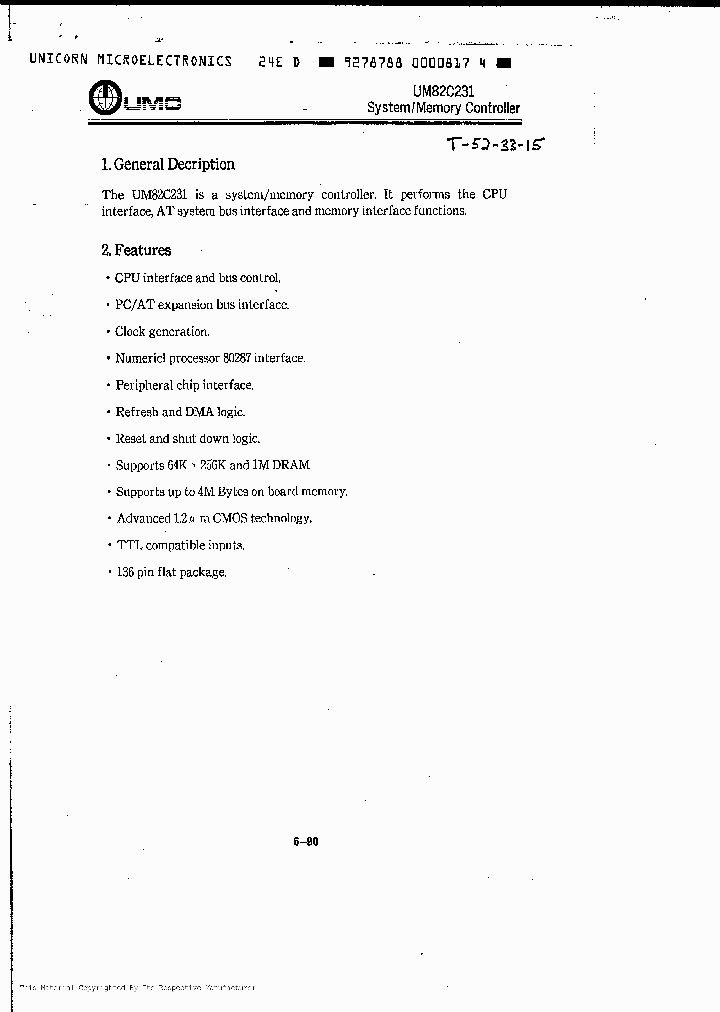 UM82C231_8280740.PDF Datasheet