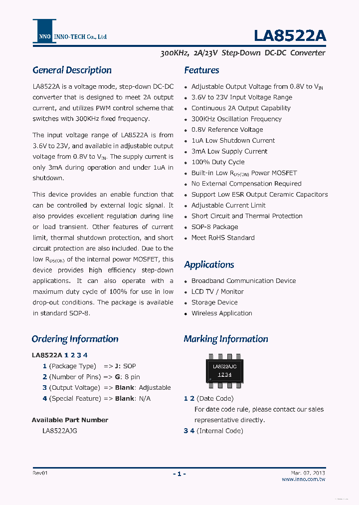 LA8522A_7880038.PDF Datasheet