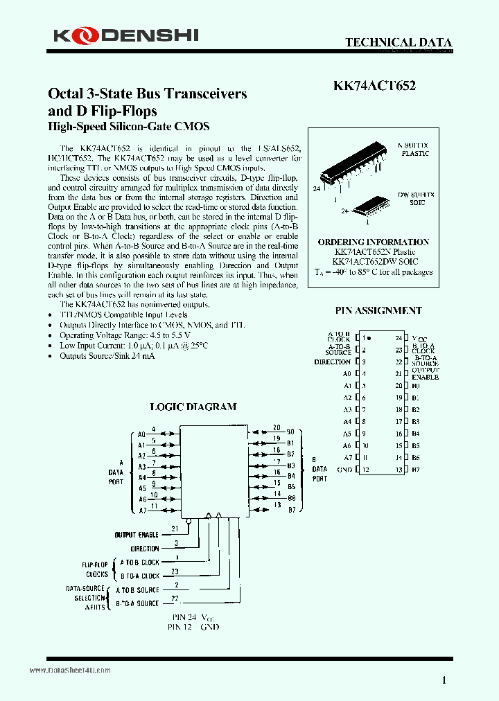 KK74ACT652_7879866.PDF Datasheet