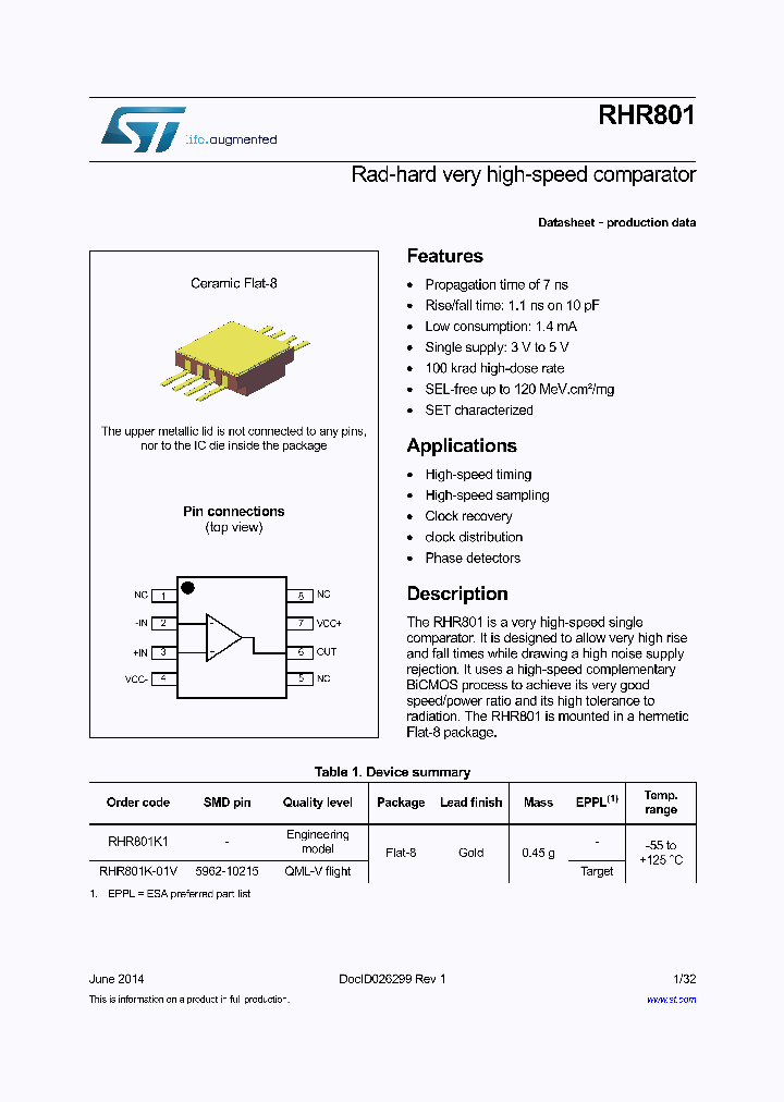 RHR801K1_8281469.PDF Datasheet