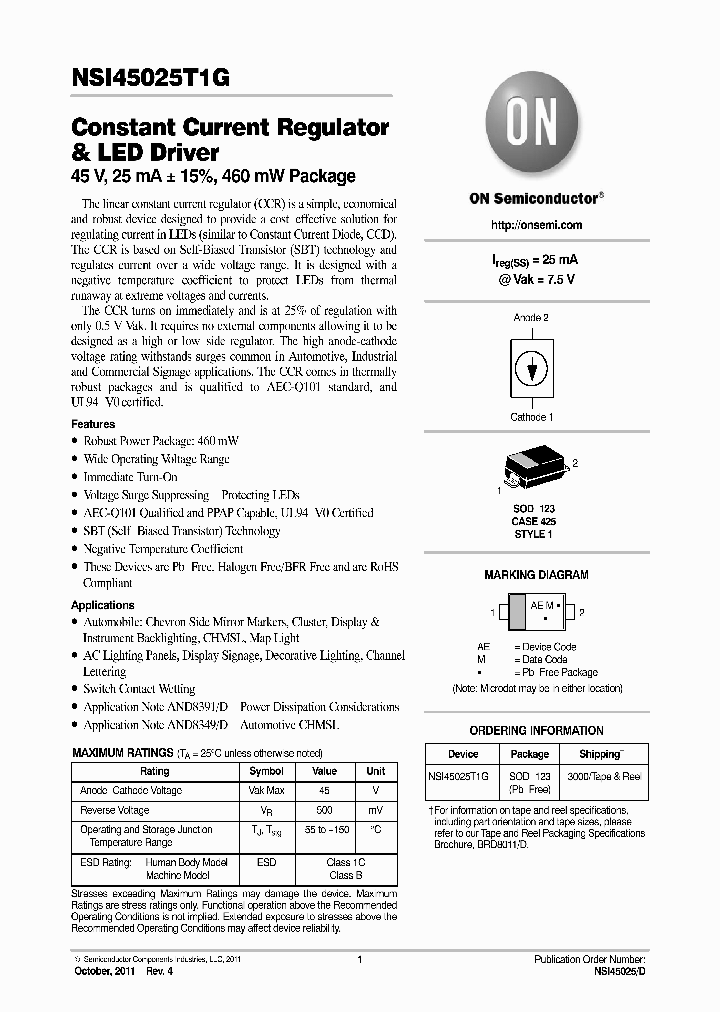 NSI45025_8281481.PDF Datasheet