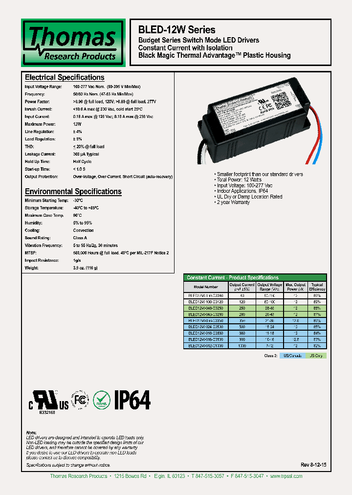 BLED12W-016-C0800_8281542.PDF Datasheet