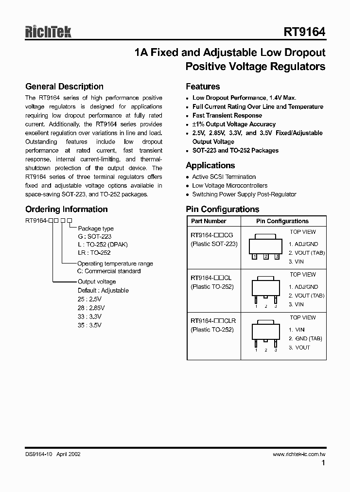 RT9164-25CG_8282328.PDF Datasheet