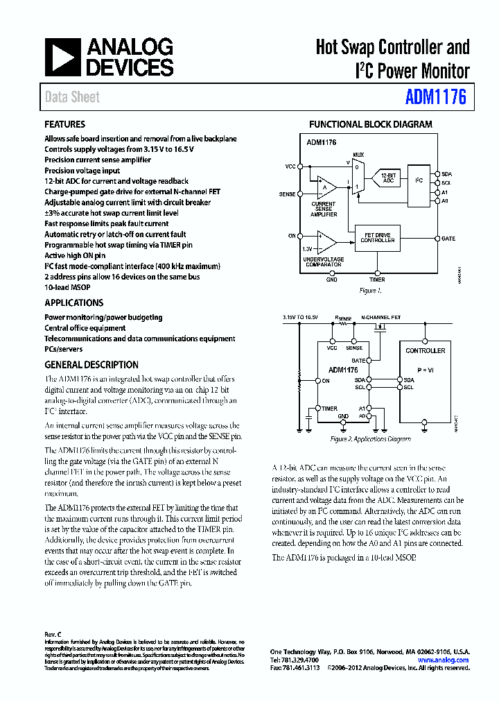 ADM1176_8283210.PDF Datasheet