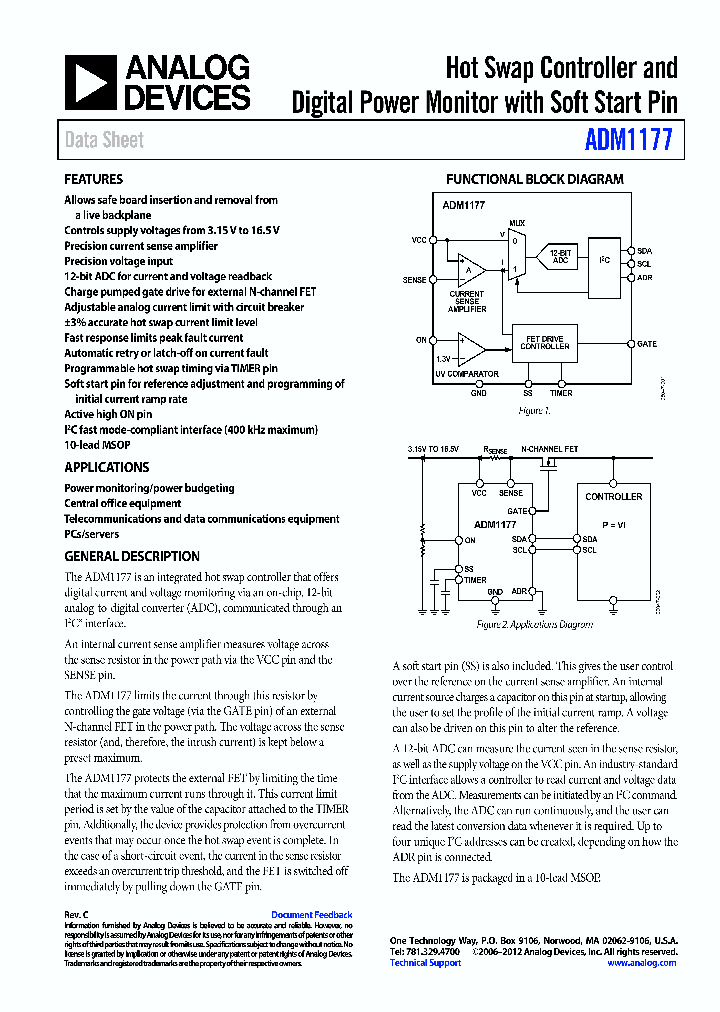 ADM1177_8283211.PDF Datasheet