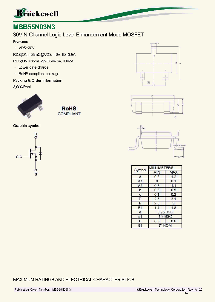 MSB55N03N3_8283806.PDF Datasheet