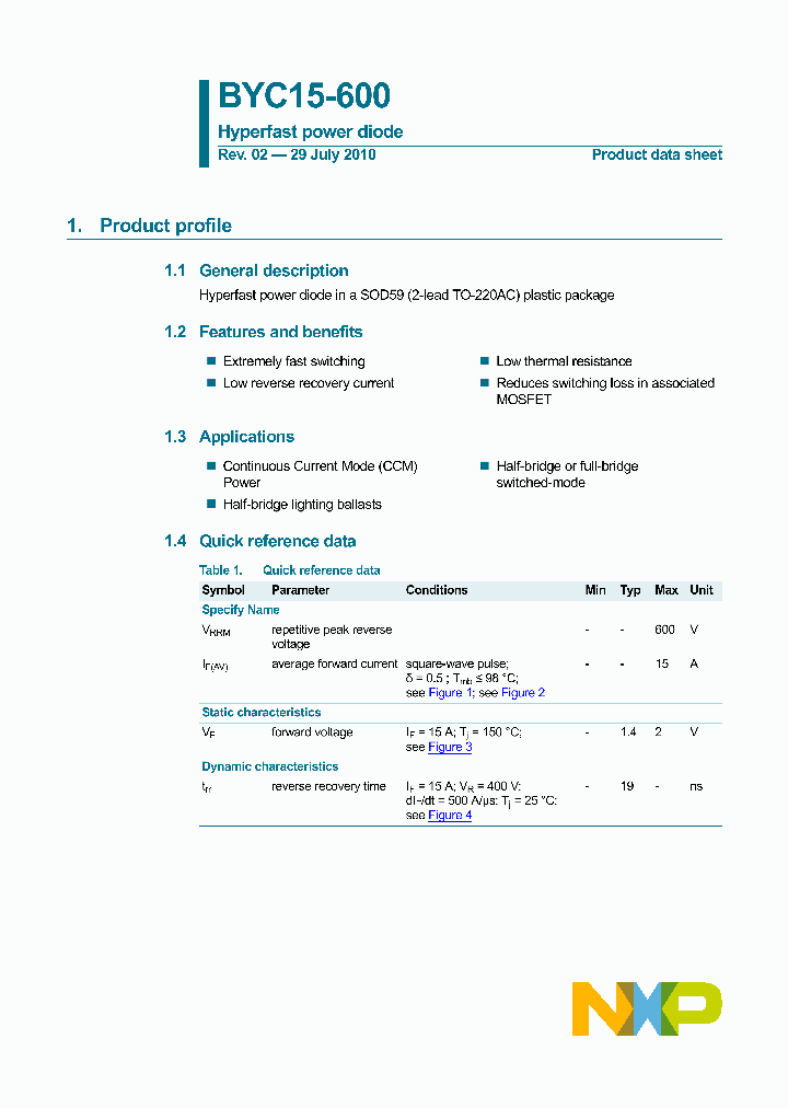 BYC15-600_8283880.PDF Datasheet