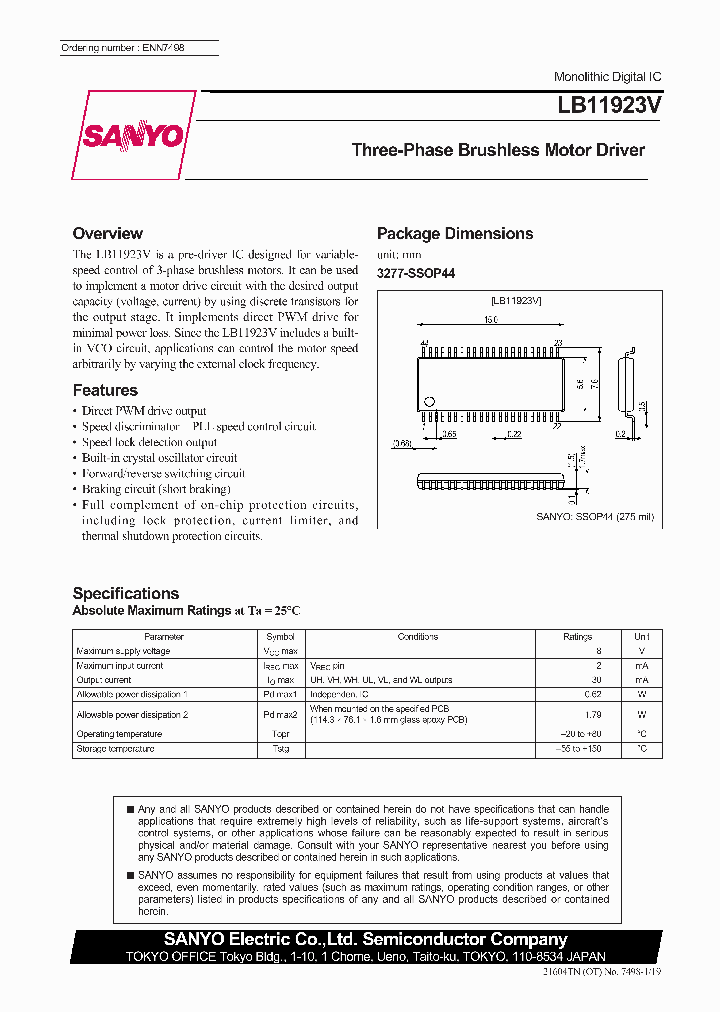 LB11923V_8284136.PDF Datasheet