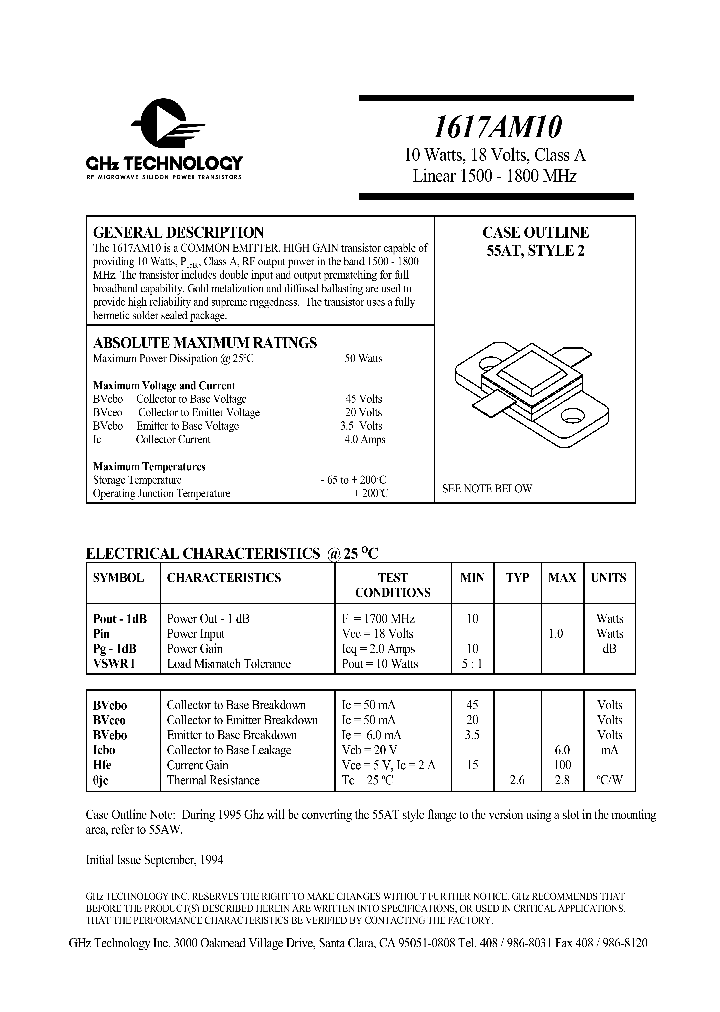 1617AM10_8284311.PDF Datasheet